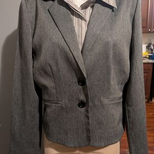 Women's Gray Blazer Jacket